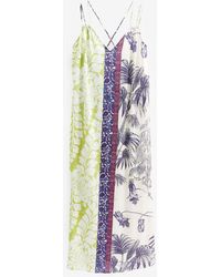 Next - Tüllkleid Satin-Midikleid mit schmalen Trägern, Ausschnitt (1-tlg) - Lyst
