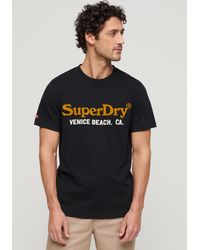 Superdry - Kurzarmshirt SD-VENUE DUO LOGO T SHIRT - Lyst