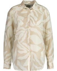 GANT - Seidenbluse 4300332 Bluse Relaxed Fit mit Palm Print - Lyst