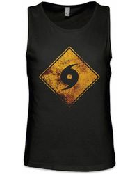 Urban Backwoods - Tanktop Hurricane Warning Sign Ärmelloses T-Shirt Warnung Schild Hurricanes Tornado Storm Warnschild Logo - Lyst