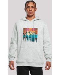 F4NT4STIC - Kapuzenpullover Berg Sonnenuntergang Retro Premium Qualität - Lyst