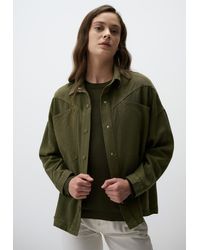 Jimmy Key - Hemdbluse Lockere Passform Lang Denim Gewebt Jacke - Lyst