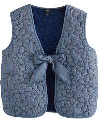 Next - Anzugweste Weste mit Stickerei aus 100 % Baumwolle (1-tlg) - Lyst