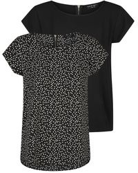 DENIMFY - T- Sommer Top DFAda 2er Pack Regular Fit - Lyst