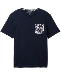 Tom Tailor - Structured t-shirt with pocket - Lyst
