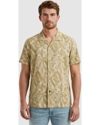PME LEGEND - Kurzarmhemd Short Sleeve Shirt Print On Ctn Slub mit floralem Muster - Lyst