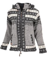Guru-Shop - Langjacke Kuschelige gefütterte Strickjacke, jacke,.. - Lyst