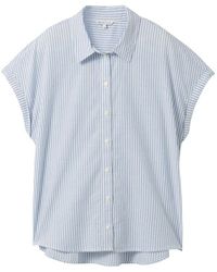 Tom Tailor - Blusenshirt striped shortsleeve shirt - Lyst