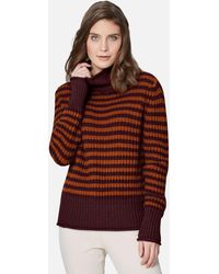Madeleine - Strickpullover Softer Schurwoll-Pullover mit stylischen Streifen - Lyst