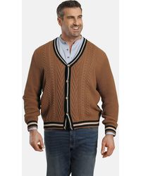 Charles Colby - Cardigan DUKE STARKS +Fit Kollektion, strukturiert - Lyst