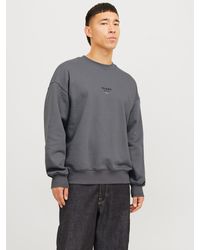 Jack & Jones - Sweatshirt JJEURBAN EDGE STUDIO SWEAT CREW NOOS mit Front und Back Print - Lyst