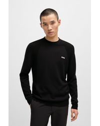 BOSS - Strickpullover Momentum_Lite_C mit Marken-Logo - Lyst