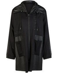 Doris Streich - Sweatjacke Aus Lederimitat Im Mix Mit Wirkware - Lyst