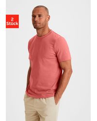 Kangaroos - T-Shirt (2er-Pack) Freizeitshirt mit Kurzarm, Rundhals aus reine Baumwolle - Lyst