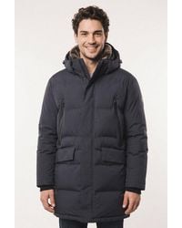 Strellson - Parka Ambience Wintermantel Jacke Mit Gefüttertem Abnehmbarem Stehkragen Regular Fit - Lyst