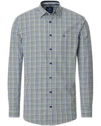 Redmond - Langarmhemd kariert Modern Fit - Lyst