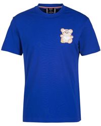 19V69 Italia by Versace - T-Shirt RAFAEL TEDDY mit kleinem Teddypatch - Lyst
