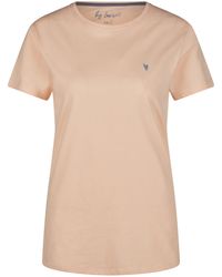 by Louise - Pyjamaoberteil Pyjamashirt mit kurzem Arm (1-tlg) Baumwolle - Lyst