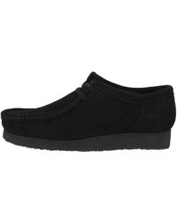 Clarks »Wallabee« Schnürschuh - Schwarz