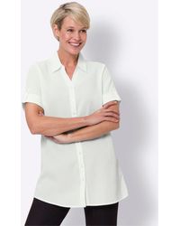 Sieh an! - Klassische Bluse Longbluse - Lyst