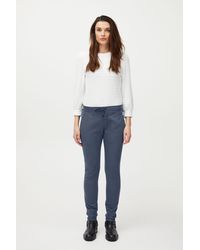 Pulz - Chinohose PZROSITA HW String Pants skinny Leg coole gewaschene Baumwollhose mit Tunnelzug - Lyst