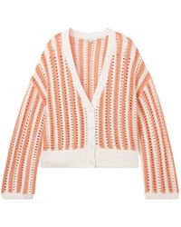 Tom Tailor - Strickpullover open structure cardigan - Lyst