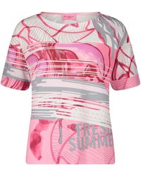 Betty Barclay - T- Shirt Kurz 1/2 Arm, Pink/Grey - Lyst