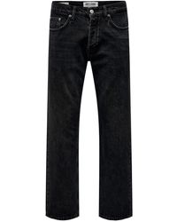 Only & Sons - Weite Baggy Jeans - schwarz ONSEDGE - Lyst