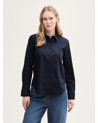 Tom Tailor - Langarmbluse Popeline Hemdbluse - Lyst