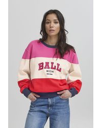 Ball - BAMONTANA SWEAT rundhalspullover mit Stickerei - Lyst
