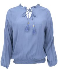 Guru-Shop - Longbluse Schlupfpbluse Boho chic, luftige Langarmbluse -.. alternative Bekleidung - Lyst