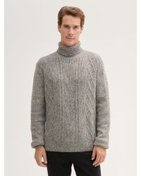 Tom Tailor - Strickpullover Rollkragenpullover mit recycelter Wolle - Lyst