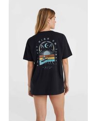 O'neill Sportswear - ' - O`NEILL T-Shirt Beach Vintage High on Tides Black out - Lyst