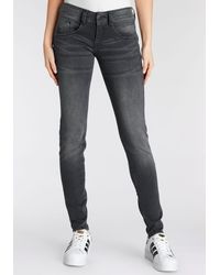 Herrlicher - Slim-fit-Jeans GILA mit seitlichen Keileinsätzen für eine streckende Wirkung - Lyst