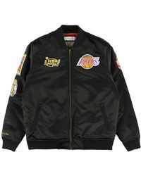Mitchell & Ness - Bomberjacke Satin FLIGHT Los Angeles Lakers - Lyst