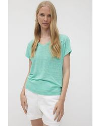 THE FASHION PEOPLE - Linen T-Shirt V-Neck - Lyst