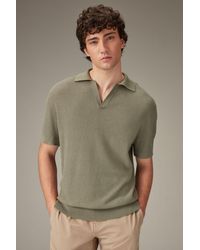 Next - Poloshirt Regular Fit Trophy Pullover aus Baumwolle + Leinen (1-tlg) - Lyst