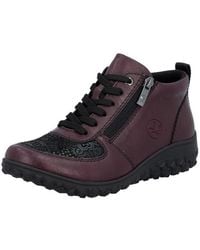 Rieker - Sneakerboots High Top Sneaker, Schnürboots, Stiefelette Mit Floralem Muster - Lyst