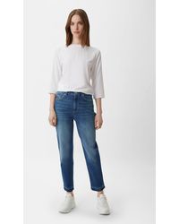 comma casual identity - 5-Pocket- Mom fit: Jeans mit Waschung - Lyst