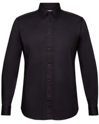 Esprit - Langarmhemd Hemd aus Baumwoll-Popeline - Lyst