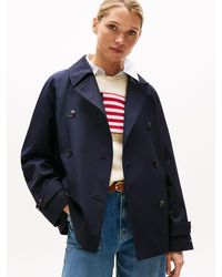 Tommy Hilfiger - Trenchcoat COTTON REG SHORT TRENCH COAT - Lyst