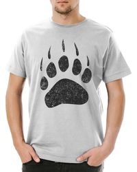 Urban Backwoods - Print-Shirt Bear Paw T-Shirt Bär Kralle Tatze Pfote Jäger Jagd Hunter Hunt - Lyst