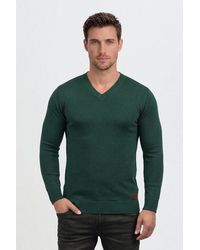 Blend - Strickpullover Bhlasse Feinstrickpullover Mit Aufgestickten Ellenbogenpatches - Lyst