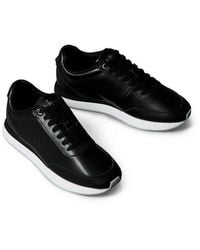Calvin Klein - Retro Runner Lace Up Lth Mg Sneaker Schnürschuh, Halbschuh, Freizeitschuh Mit Gepolstertem Schaftrand - Lyst