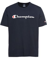Champion - Icons Crewneck T-Shirt Large mit Logo Print - Lyst