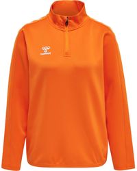 Hummel - Fleecepullover Trainingstop Core XK Half Zip Sweat Woman 211945 - Lyst