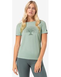 Super.natural - Print- T-Shirt W TREE OF KNOWLEDGE TEE geruchshemmender Merino-Materialmix - Lyst