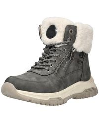 Tom Tailor - Stiefelette Lederimitat/Textil Schnürstiefelette - Lyst