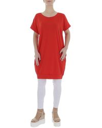 Ital-Design - Tunikashirt Freizeit (85987303) Stretch Top & Shirt in Rot - Lyst