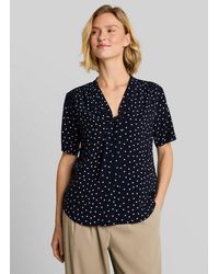 Tom Tailor - Kurzarmbluse Blusen & Shirts Bluse Mit Punktemuster - Lyst